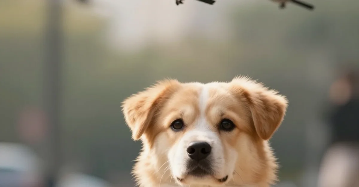 “충격”의 순간, 멈춰버린 시간 – 도시를 지나는 새, 그리고 그를 바라보는 반려견